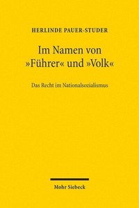 Abbildung von: Im Namen von "Führer" und "Volk" - Mohr Siebeck