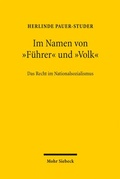 Cover: Im Namen von "F&uuml;hrer" und "Volk" - Mohr Siebeck