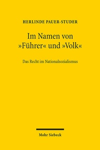 Abbildung von: Im Namen von "Führer" und "Volk" - Mohr Siebeck
