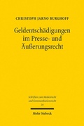 Abbildung von: Geldentschädigungen im Presse- und Äußerungsrecht - Mohr Siebeck