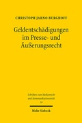 Abbildung von: Geldentschädigungen im Presse- und Äußerungsrecht - Mohr Siebeck