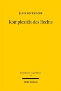 Abbildung von: Komplexität des Rechts - Mohr Siebeck