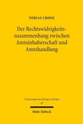 Abbildung von: Der Rechtswidrigkeitszusammenhang zwischen Amtsinhaberschaft und Amtshandlung - Mohr Siebeck