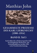 Abbildung von: Gesammelte Prozesse des Karl Liebknecht (1900-1914) - trafo Wissenschaftsverlag