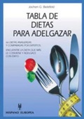 Cover: Tabla de dietas para adelgazar - Editorial Hispano Europea S.A.