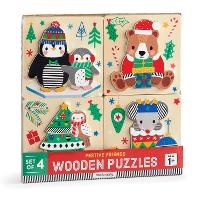 Abbildung von: Christmas Set of 4 Wood Puzzles - Mudpuppy Press