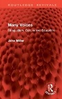 Cover: Many Voices - Routledge