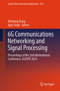 Enlarge image Cover: 6G Communications Networking and Signal Processing - Springer