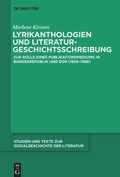 Cover: Lyrikanthologien und Literaturgeschichtsschreibung - De Gruyter