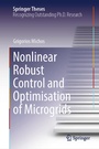 Cover: Nonlinear Robust Control and Optimisation of Microgrids - Springer
