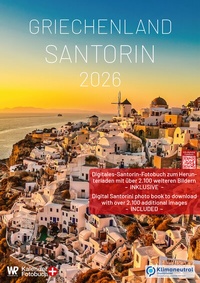 Abbildung von: Kalender Griechenland | Santorin 2026 A3 hochformat mit großem Kalendarium für Deine Einträge - Will Redeker Grafikdesign