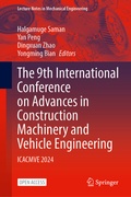 Cover: The 9th International Conference on Advances in Construction Machinery and Vehicle Engineering - Springer Nature Switzerland AG
