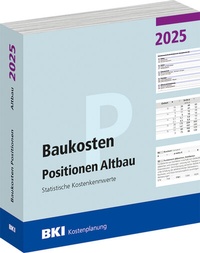 Abbildung von: BKI Baukosten Positionen Altbau 2025 - Rudolf Müller Verlag