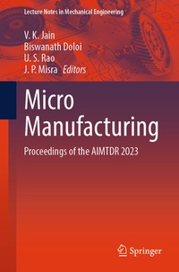Enlarge image Cover: Micro Manufacturing - Springer