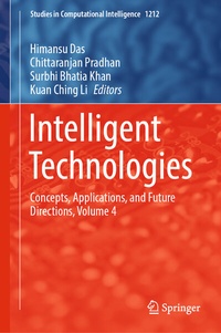 Enlarge image Cover: Intelligent Technologies - Springer Nature Switzerland AG