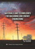 Cover: Materials and Technologies for Machining and Energy Engineering - Trans Tech Publications Ltd