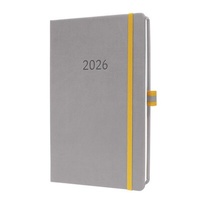 Abbildung von: SIGEL L2604 Wochenkalender Linescape 2026, ca. A5, , hellgrau, gelb - Sigel GmbH
