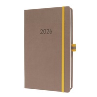 Abbildung von: SIGEL L2601 Wochenkalender Linescape 2026, ca. A5, , braun, gelb - Sigel GmbH