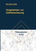 Cover: Vorgedanken zur Weltanschauung - tredition
