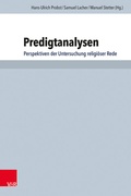 Cover: Predigtanalysen - Vandenhoeck & Ruprecht