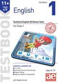 Cover: 11+ English Year 4/5 Testbook 1 - Accelerated Education Publications Ltd