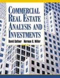 Cover: Commercial Real Estate Analysis Investments - Prentice Hall