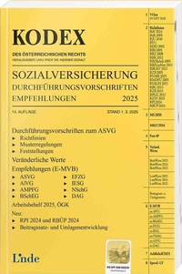 Abbildung von: KODEX Sozialversicherung 2025, Band III - Linde