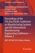Cover: Proceedings of the 7th Asia Pacific Conference on Manufacturing Systems and 6th International Manufacturing Engineering Conference - Volume 2 - Springer