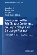 Cover: Proceedings of the 5th Chinese Conference on High Voltage and Discharge Plasmas - Springer