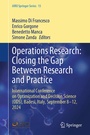 Cover: Operations Research: Closing the Gap Between Research and Practice - Springer