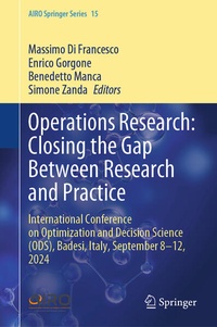 Enlarge image Cover: Operations Research: Closing the Gap Between Research and Practice - Springer