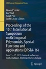 Cover: Proceedings of the 16th International Symposium on Orthogonal Polynomials, Special Functions and Applications (OPSFA-16) - Springer