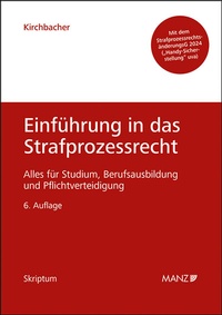 Abbildung von: Einführung in das Strafprozessrecht - Manz