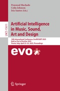 Cover: Artificial Intelligence in Music, Sound, Art and Design - Springer