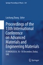 Cover: Proceedings of the 13th International Conference on Advanced Materials and Engineering Materials - Springer Nature Switzerland AG