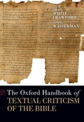 Cover: The Oxford Handbook of Textual Criticism of the Bible - Oxford University Press Inc
