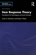 Cover: Item Response Theory - Routledge