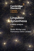 Cover: Linguistic Synesthesia - Cambridge University Press