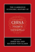Cover: The Cambridge Economic History of China - Cambridge University Press