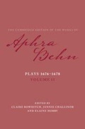 Cover: Plays 1676-1678: Volume 2, Plays 1676-1678 - Cambridge University Press