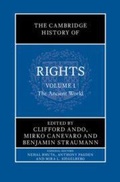 Cover: The Cambridge History of Rights: Volume 1, The Ancient World - Cambridge University Press
