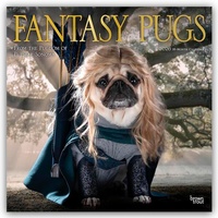 Abbildung von: Fantasy Pugs - Fantasy Möpse 2026 - 16-Monatskalender - Browntrout Publishers