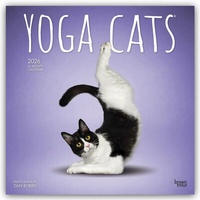 Abbildung von: Yoga Cats - Katzen Yoga 2026 - 16-Monatskalender - Browntrout Publishers