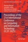 Cover: Proceedings of the 21st International Conference on Computing and Information Technology (IC2IT 2025) - Springer