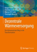 Cover: Dezentrale W&auml;rmeversorgung - Springer Vieweg