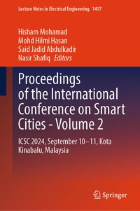 Enlarge image Cover: Proceedings of the International Conference on Smart Cities - Volume 2 - Springer Nature Switzerland AG