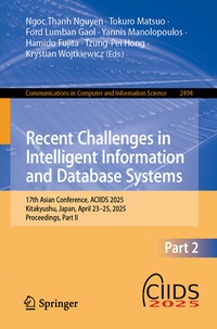 Enlarge image Cover: Recent Challenges in Intelligent Information and Database Systems - Springer