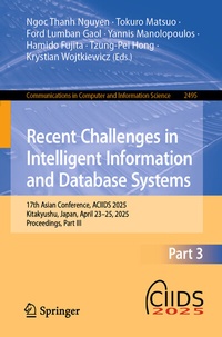 Enlarge image Cover: Recent Challenges in Intelligent Information and Database Systems - Springer