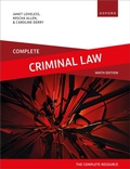 Cover: Complete Criminal Law - Oxford University Press