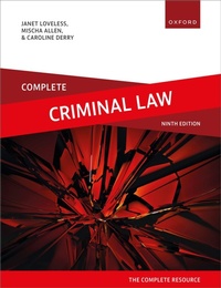 Enlarge image Cover: Complete Criminal Law - Oxford University Press